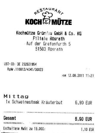 rgaz Hffner Kochmtze Restaurant